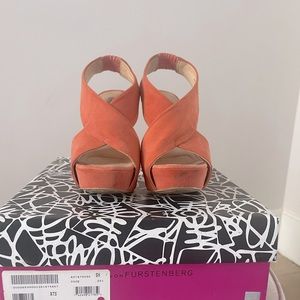 DvF strappy platform high heels size 6.5.